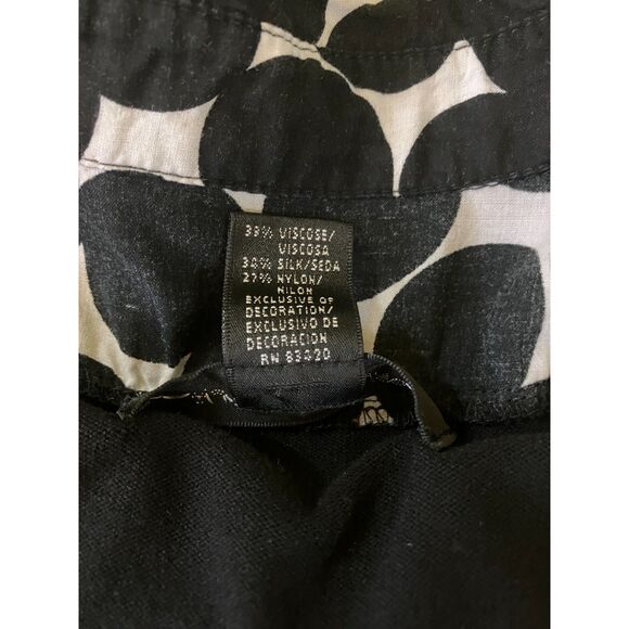 August Silk faux blouse and cardigan layered look 3/4 sleeve knit pullover - Picture 4 of 8